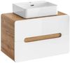 Unterschrank 'Fermo', Weiss Hochglanz, 80cm Bild 3