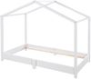 roba Hausbett 70 x 140 cm + Lattenrost + Matratze safe asleep® - Bodentiefes Kinderbett nach Montessori Prinzip - Erweiterbar mit Hausbettbezug - Holz weiß lackiert Bild 2