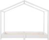 roba Hausbett 70 x 140 cm + Lattenrost + Matratze safe asleep® - Bodentiefes Kinderbett nach Montessori Prinzip - Erweiterbar mit Hausbettbezug - Holz weiß lackiert Bild 4