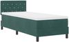 vidaXL Boxspringbett mit Matratze Dunkelgrün 80 x 200 cm Samt 3339071 Bild 4