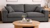 Sofa Novana in grau 3-Sitzer 221 cm Bild 2