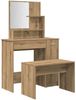vidaXL Schminktisch-Set Artisan-Eiche Holzwerkstoff 3329192 Bild 2