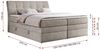 Boxspringbett, Stauraumbett, Bett mit Multipocket-Matratze und Topper - GOLD-10-KING - 160x200cm - Beige Stoff - H3 Bild 5