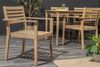 riess-ambiente Gartenstuhl KOPENHAGEN natur beige – Akazie, Niedriglehner, m. Kissen, wetterfest (Einzelartikel, 1 St), massiver Outdoor-Stuhl aus Massivholz – ideal für Terrasse & Garten Bild 4