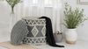 Hocker Boho Wolle Grau-Creme Ø40x45cm mit Stauraum & abnehmbarem Deckel Bild 4