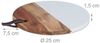 Relaxdays Rundes Schneidebrett aus Holz & Marmor Bild 5