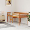 vidaXL Hochbett Wachsbraun 90x190 cm Massivholz Kiefer 844483 Bild 3