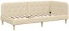 vidaXL Eckbettgestell Creme 90 x 200 cm Stoff 42016575 Bild 2