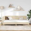vidaXL Eckbettgestell Creme 90 x 200 cm Stoff 42016575 Bild 4