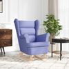 vidaXL Schaukelsessel Jeansblau 74x90x102 cm Stoff 4016930 Bild 3