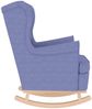 vidaXL Schaukelsessel Jeansblau 74x90x102 cm Stoff 4016930 Bild 5