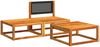 vidaXL 3-tlg. Gartensofa-Set mit Kissen Holz Akazie & Rattan 4008170 Bild 3