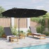 vidaXL Sonnenschirm Schwarz 372 x 198 x 243 cm Polyester und Aluminium 42003379 Bild 4