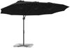 vidaXL Sonnenschirm Schwarz 372 x 198 x 243 cm Polyester und Aluminium 42003379 Bild 3