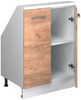 Dachschrägenschrank Rion Goldkraft Eiche/Weiß mit 2 Türen Vicco Bild 5