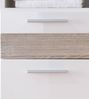 Waschbeckenunterschrank Mezzo in weiß Hochglanz und Sonoma Eiche 60 cm Bild 5