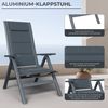 HOMALL Gartenstuhl Aluminium Klappstuhl mit Armlehnen, 7-stufig verstellbarer Rückenlehne (Set, 6 St), Klappbare Gartenstühle reißfest und atmungsaktiv bis 150kg belastbar Bild 2