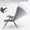 HOMALL Gartenstuhl Aluminium Klappstuhl mit Armlehnen, 7-stufig verstellbarer Rückenlehne (Set, 6 St), Klappbare Gartenstühle reißfest und atmungsaktiv bis 150kg belastbar Bild 3