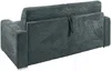 Vente-unique - CALITO Sofa SamtStoff Grau - B 223 cm94 cm x H 97 cm x L 194 cm Bild 4