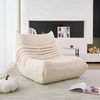 OKWISH Sitzsack Einzelsofa, Wohnzimmer Sofa, Loungesofa, Kindersofa, Küchensofa (Teddyfleece+Schaumstoff mit hoher Dichte, 1 St, Interne rahmenlose Struktur), Produkt als komprimierte Verpackung Bild 2
