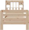 vidaXL Massivholzbett mit Regal ohne Matratze 90x200 cm Kiefer 3309953 Bild 4