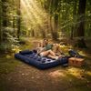 Avenli Luftmatratze Camping CloudCoil blau mit Kissen und Handpumpe 203x183x22cm Bild 3