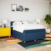 vidaXL Boxspringbett mit Matratze Blau 140x200 cm Stoff 3287499 Bild 3