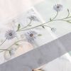 Joyswahl Scheibengardine (1 St), Schlaufen, transparent, Bestickte Voile Kurzstores, Pastorale Landhausstil Bistrogardine Bild 3