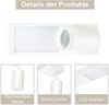 ZMH Deckenlampe LED Deckenleuchte Weiß - Deckenstrahler GU10 Flurlampe 3000k 10W Deckenspot Modern Wandleuchte Innen für Küche Schlafzimmer Bild 4