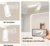 ZMH Deckenlampe LED Deckenleuchte Weiß - Deckenstrahler GU10 Flurlampe 3000k 10W Deckenspot Modern Wandleuchte Innen für Küche Schlafzimmer Bild 5