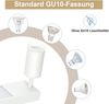 ZMH Deckenlampe LED Deckenleuchte Weiß - Deckenstrahler GU10 Flurlampe 3000k 10W Deckenspot Modern Wandleuchte Innen für Küche Schlafzimmer Bild 3
