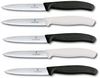 Victorinox | Swiss Classic Gemüsemesser-Set | 10 cm Klinge | 5-tlg. Schwarz & Weiß | perfekt für Tomaten | scharfe Präzisionsklinge | ideal für feine Schnitte in der Küche Bild 2