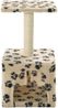 vidaXL Katzen-Kratzbaum Sisal 55 cm Beige Pfoten-Aufdruck 170540 Bild 4