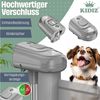 KIDIZ® Treppenschutzgitter Türschutzgitter ausziehbar bis 140/180cm | kindersicheres Treppengitter für Babys & Haustiere | Schutzgitter Treppen & Türen Absperrgitter inkl. Bodenanker & Montagezubehör Hellgrau, 0-140cm Bild 3