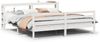 vidaXL Bettgestell mit Kopfteil ohne Matratze Weiß 200x200 cm 3305952 Bild 2