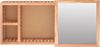 vidaXL Spiegelschrank 80x17x34 cm Massivholz Nussbaum 350368 Bild 4