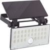 Brilliant LED Außen-Wandleuchte Luton Außenlampe Solar, 19 cm, 1000 lm, 4100 K, schwenkbar, schwarz Bild 2