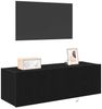 vidaXL TV-Wandschrank 2 pcs Schwarz Eichen-Optik 100 x 35 x 31 cm 863112 Bild 3