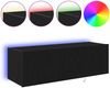 vidaXL TV-Wandschrank 2 pcs Schwarz Eichen-Optik 100 x 35 x 31 cm 863112 Bild 4