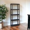 Dmora Aurelian Outdoor-Garderobe, Outdoor-Regal, Mehrzweck-Balkongarderobe, Outdoor-Schrank, 100 % Made in Italy, Anthrazit, 70 x 30 x 176 cm Bild 2