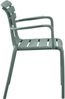 Gartenstuhl KARL mit Armlehne - 57x57x82cm, Kunststoff, Oliv | Stapelstuhl Loungestuhl Garten Outdoor-Stuhl Bild 5