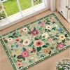 Agger Fußmatte Fußmatte mit Blumenmuster, Teppich im Boho-Stil, Landhausstil-Türmatte für Wohnzimmer, Kinderzimmer, Schlafzimmer Bild 2