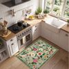 Agger Fußmatte Fußmatte mit Blumenmuster, Teppich im Boho-Stil, Landhausstil-Türmatte für Wohnzimmer, Kinderzimmer, Schlafzimmer Bild 4