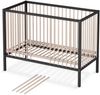 Sämann Babybett Sleepy 60x120 cm, schwarz/natur Bild 1