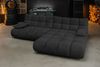 KAWOLA Sofa VIVIEN Ecksofa Velvet schwarz Longchair rechts 85 x 178 x 290 cm Bild 2
