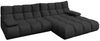 KAWOLA Sofa VIVIEN Ecksofa Velvet schwarz Longchair rechts 85 x 178 x 290 cm Bild 3