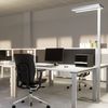 Arcchio Stehlampe Logan Neo, LED, Metall, Alu universalweiß IP20, 2 x 40 W LED, universalweiß Bild 1