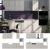 Küchenzeile Fame-Line GrauBeige/Weiß 300 cm mit Hochschrank, ohne Arbeitsplatte Vicco Bild 2