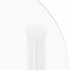 vidaXL Beistelltisch mit 2 Ablagen Transparent 38 cm Hartglas 322787 Bild 2