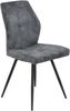 HELA 4-Fußstuhl ALLY (Set, 2 St), 4-Fuß, 360° drehbar, gepolstert, Vintage Velvet mit Steppnähten Bild 2